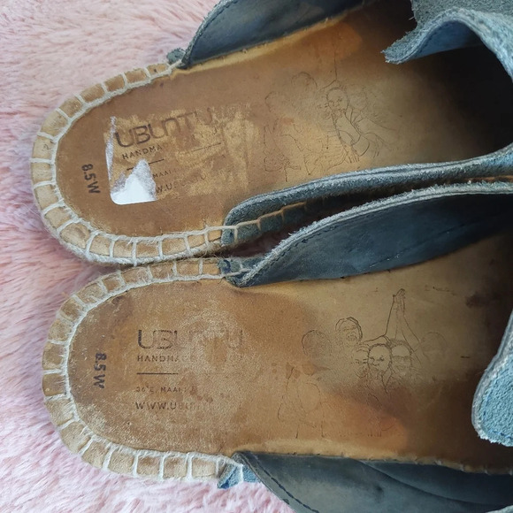 UBUNTU Lamu Mule Handmade Slip-on Espadrille Size 8.5 Women's - Picture 5 of 10